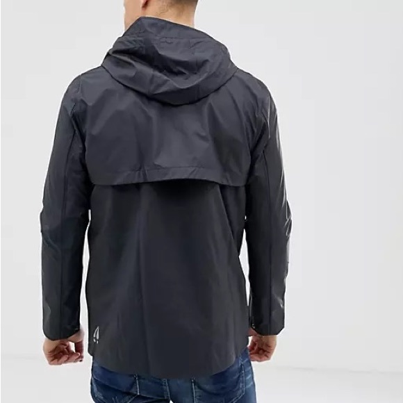 Fat Moose Hooded Rain Jacket Black /Green size Small - Picture 2 of 16